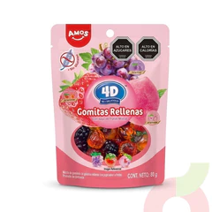 Gomitas Rellenas Frutas Mixtas Amos 80Gr