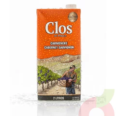 Vino Carmenere Cabernet S. Clos de Pirque 2Lt