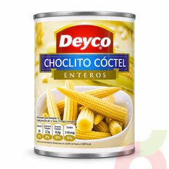 Choclito Cóctel Enteros Deyco 425Gr - 225Gr Drenado