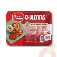 Chuletitas de Centro Super Cerdo 600Gr