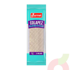 Colapez Gelatina en Hojas Gourmet 12Gr 5 Hojas