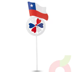 Remolino Patrio con Bandera de Chile 30Cm