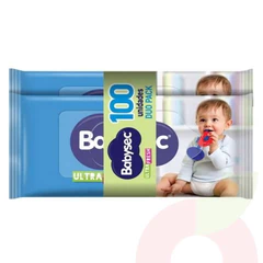 Toalla Humeda Babysec Ultra 100 Unidades 
