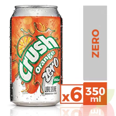Pack Lata Zero Orange Crush 350Cc 6 Unidades