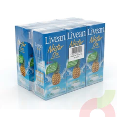 Pack Néctar Piña 0% Azúcar Livean 200Cc 6 Unidades