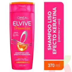 Shampoo Liso Efecto Keratina Elvive 370Ml