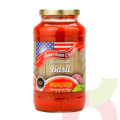Salsa de Tomate con Albahaca American Classic 680Gr