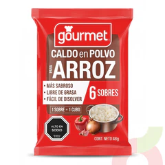 Caldo Arroz Gourmet 48Gr 6 Unidades