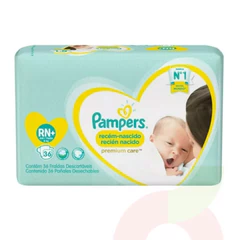 Pañales Pampers Recién Nacido + 36U   