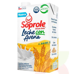 Leche Semidescremada Con Avena Soprole 1Lt 