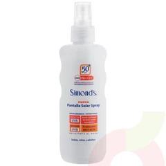 Pantalla Solar Spray Spf 50 Simonds 190Gr