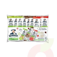 Pack Barras de Cereal Quaker Surtidos Bolsa 15 Unidades 300Gr