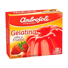 Gelatina Frutilla Ambrosoli 100Gr