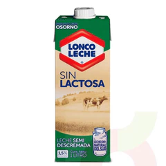 Leche Semidescremada Sin Lactosa Loncoleche 1Lt