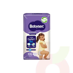 Pañales Premium Babysec XXG 14 Unidades