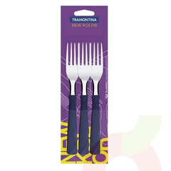 Tenedor Mesa New Kolor 3 Unidades Tramontina