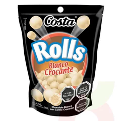 Rolls Chocolate Blanco Costa 140Gr