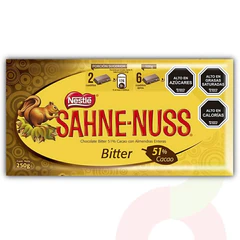 Chocolate Bitter Sahne Nuss Nestlé 250Gr