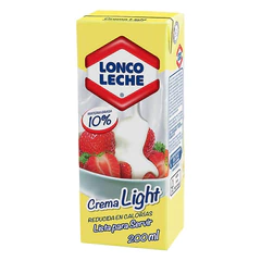 Crema De Leche Light Loncoleche 200ml