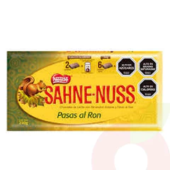 Chocolate Pasas al Ron Sahne Nuss Nestlé 250Gr
