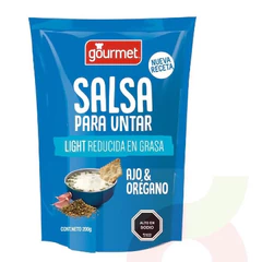 Salsa para Untar Light Ajo y Orégano Gourmet 200Gr