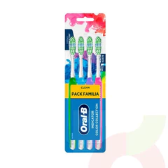 Oral-B Cepillo Suave Colores 4 Unidades 