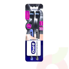 Oral-B Cepillo Indicator Black 2 Unidades