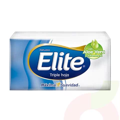 Pañuelo Triple Hoja Aloe Vera y Vitamina E Elite 6 Paquetes 10 Unidades
