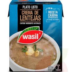 Crema de Lentejas Tetra Pack Wasil 380Gr