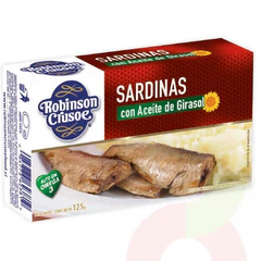 Sardinas en Aceite Robinson Crusoe 125Gr 