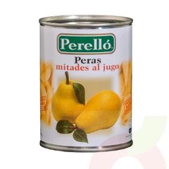 Peras Mitades al Jugo Perelló 580gr