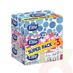 Pack Pañuelo Facial Elite 3 X 90 Unidades