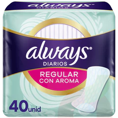 Protector Diario con Aroma Always 40U