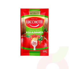 Salsa Tomate con Albahaca Lucchetti 200Gr