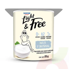 Yoghurt Light Natural Endulzado Danone 110Gr