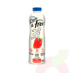 Yoghurt Light Frutilla Botella Danone 900 Gr