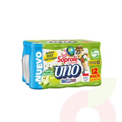 Uno al Dia Pack de 12  Sabor  Manzana Soprole 960Ml