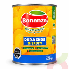 Duraznos en Mitades Bonanza 590Gr - 340Gr Drenado