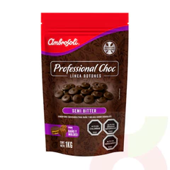 Chocolate de Cobertura Semi Bitter 1Kg