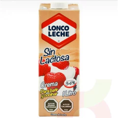 Crema De Leche Sin Lactosa Loncoleche 1L