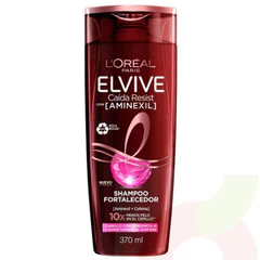 Shampoo Fortalecedor Aminexil  Cafeína  Elvive 370Ml 