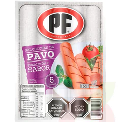 Salchicha Pavo Tradicional PF 250Gr