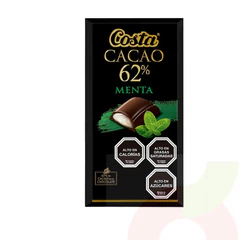 Chocolate 62% Cacao Menta Costa 100Gr