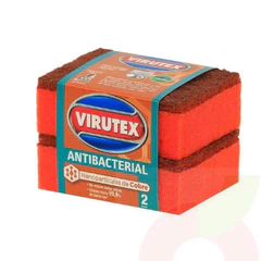 Esponja lisa Cobre Antibacterial Virutex 2 Unidades 