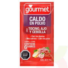 Caldo en Polvo Tocino, Ajo y Cebolla Gourmet 48Gr