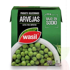 Arvejitas Tetra Pak Wasil 340Gr