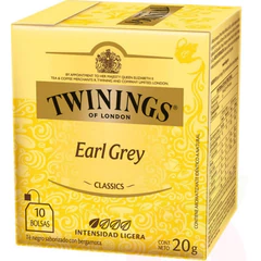 Té Earl Grey Classic Twinings 10 Unidades 20Gr 