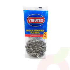 Esponja Inoxidable Platinium Virutex 3 Unidades 