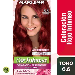 Tintura Pelo Cor Intensa 6.6 Rojo Intenso Garnier