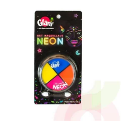 Set Maquillaje 4 Colores Neon Glam